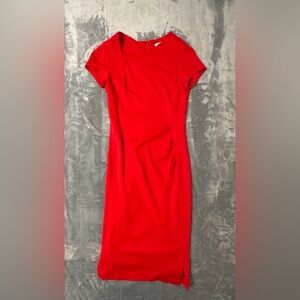 LK Bennett Poco Dress in Salsa Red Size 2